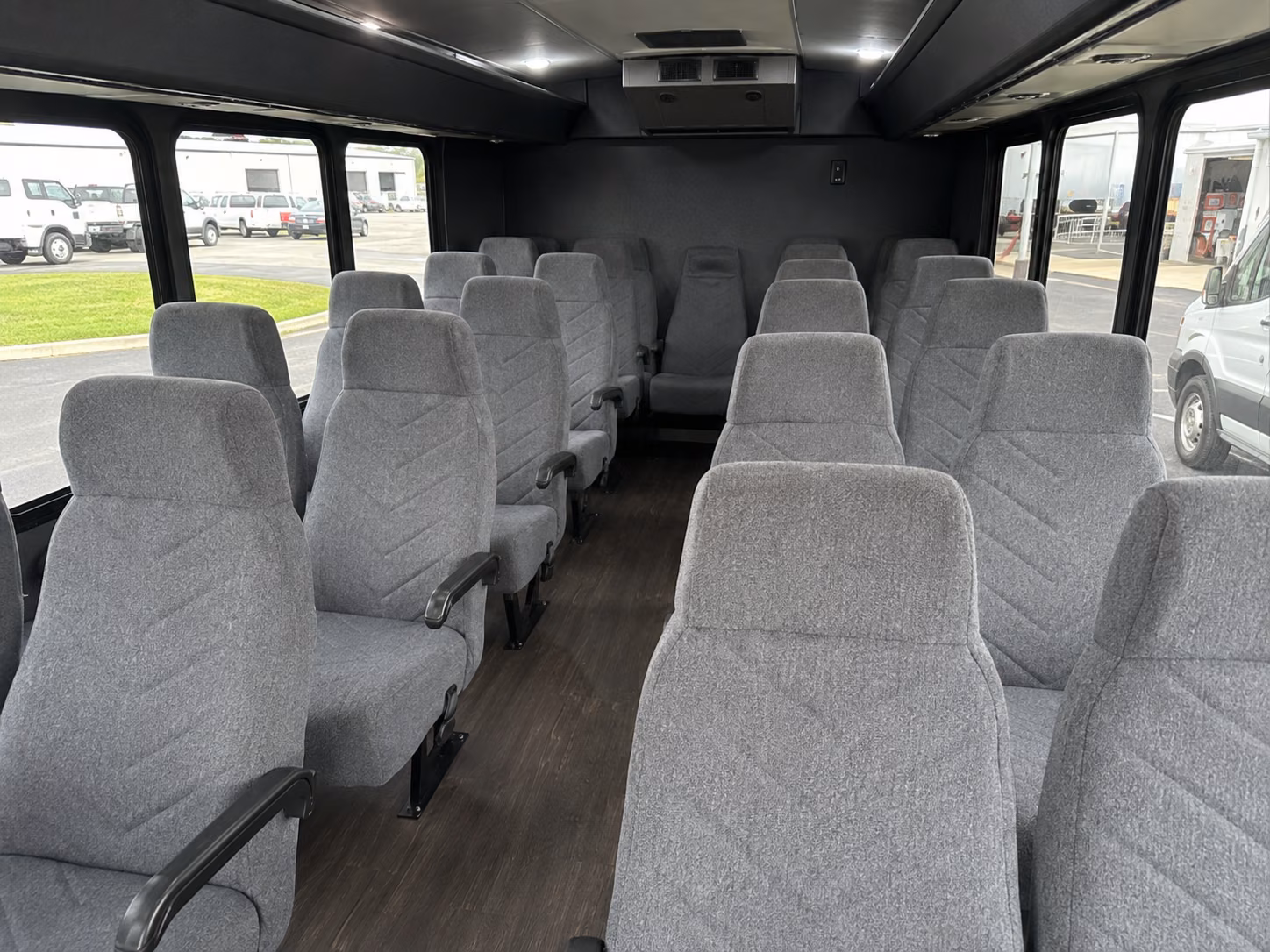 san angelo 18 passenger minibus inside