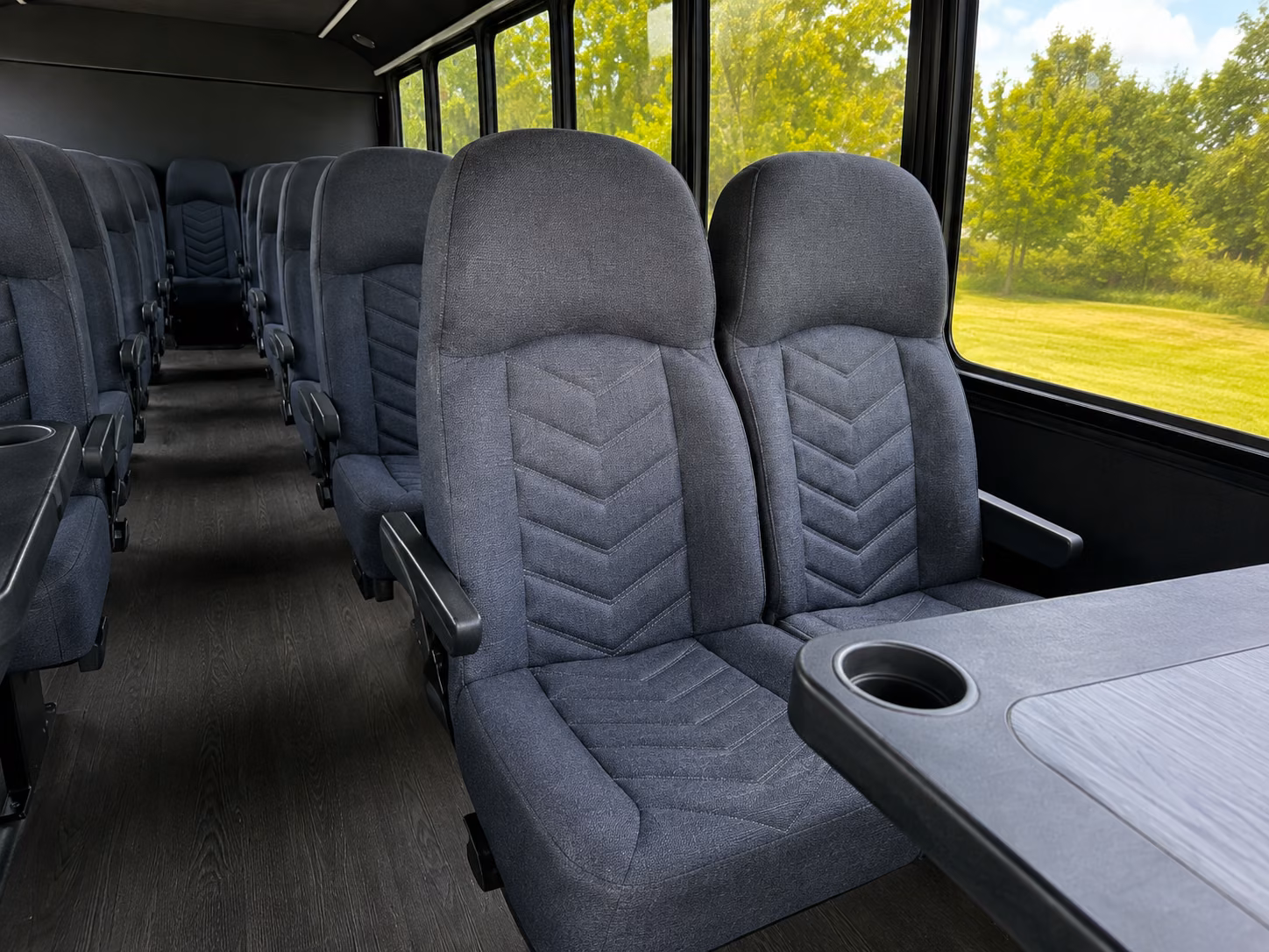 san angelo 18 passenger minibus interior