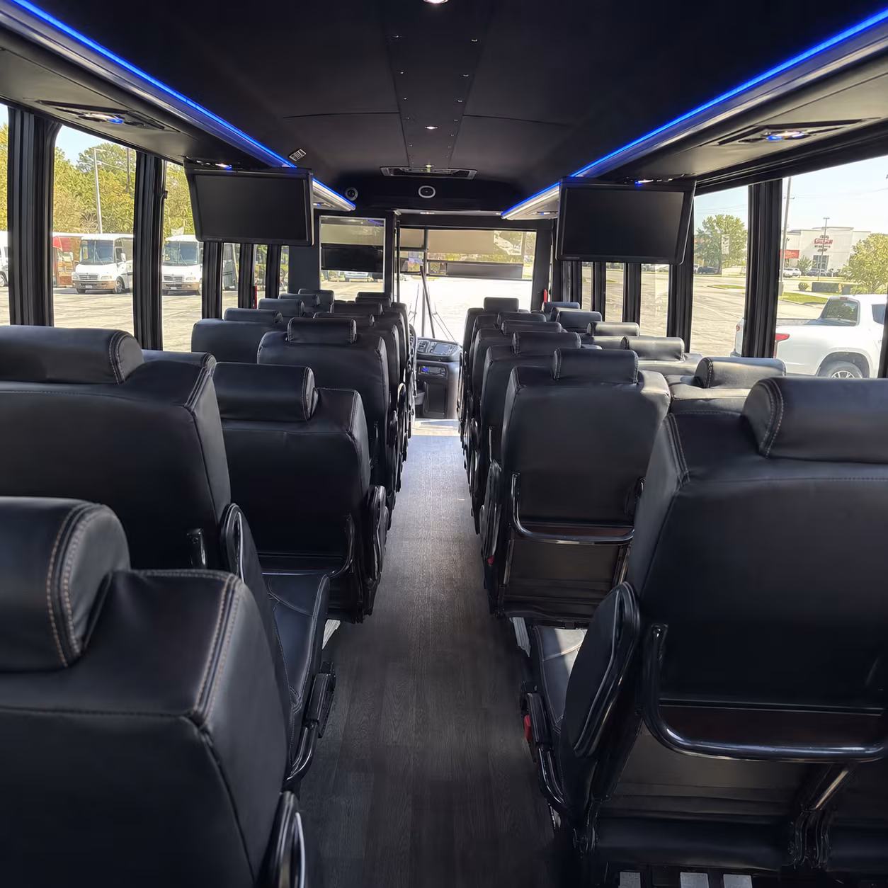 san angelo 28 passenger minibus inside