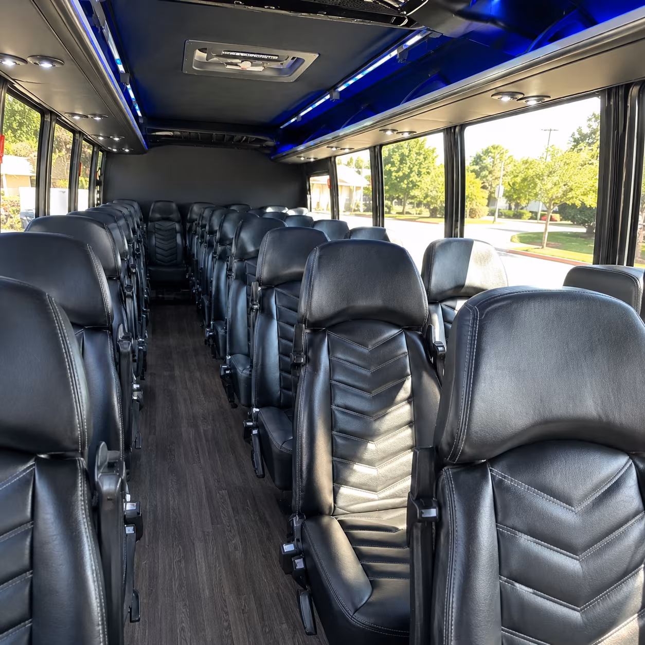 san angelo 35 passenger minibus interior