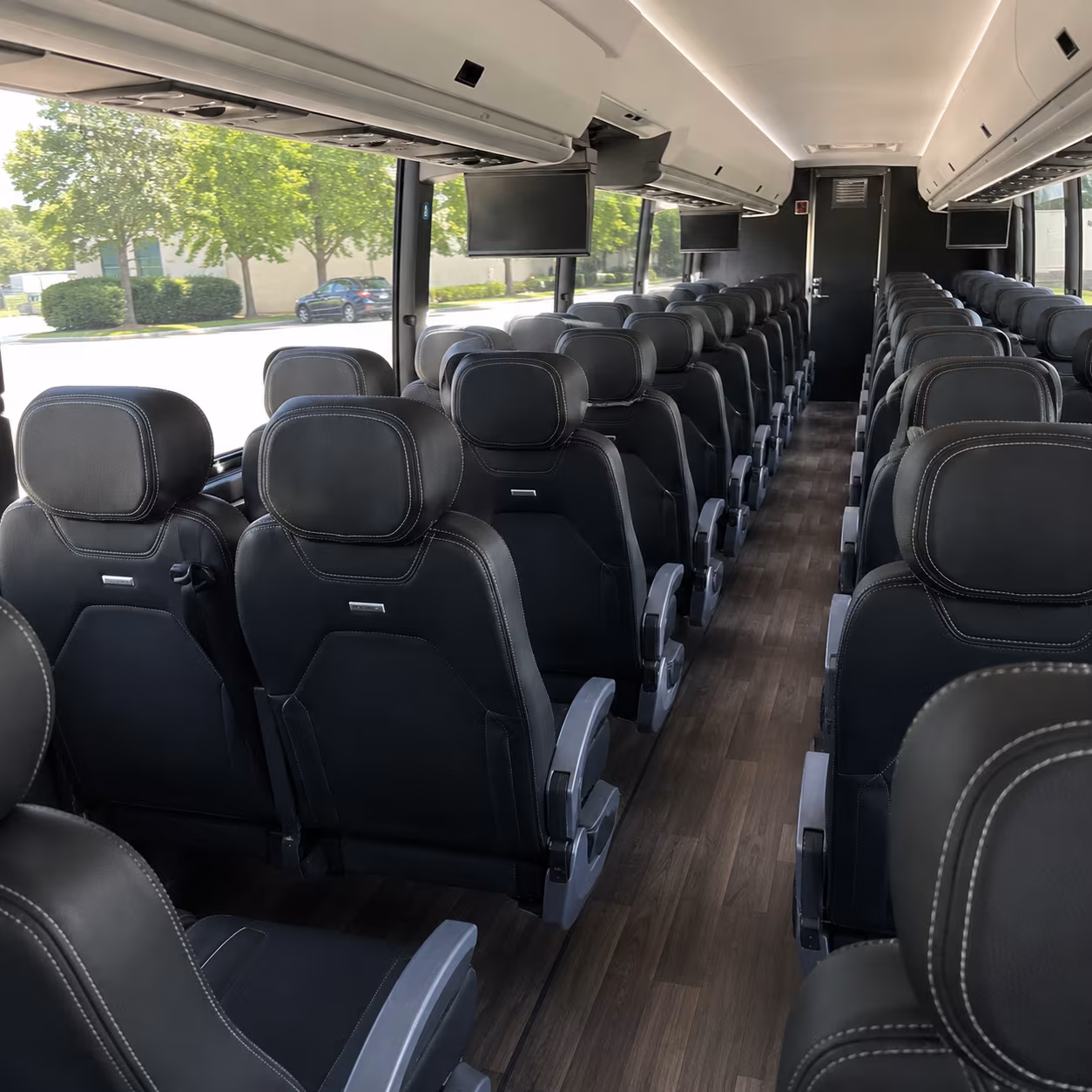 san angelo 56 passenger charter bus interior