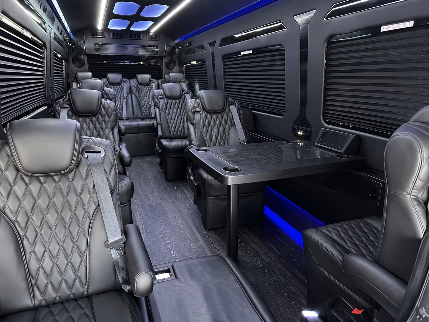 sprinter van with driver inside